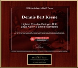 2023 Martindale-Hubbell Award - Dennis Keene